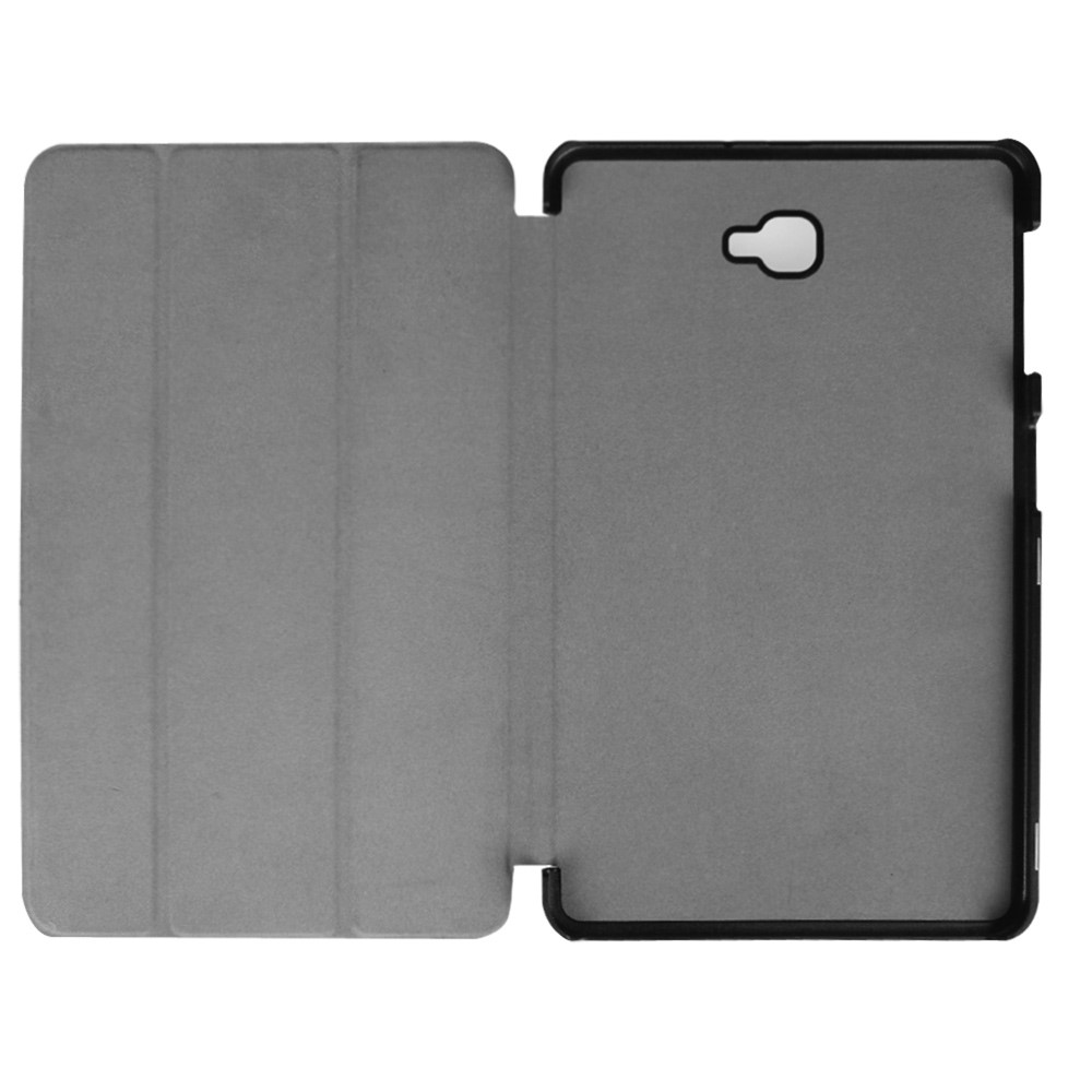 Samsung Galaxy Tab A 10.1 (2016) Leder Tasche Smart Cover Don't Touch My Pad - Schwarz