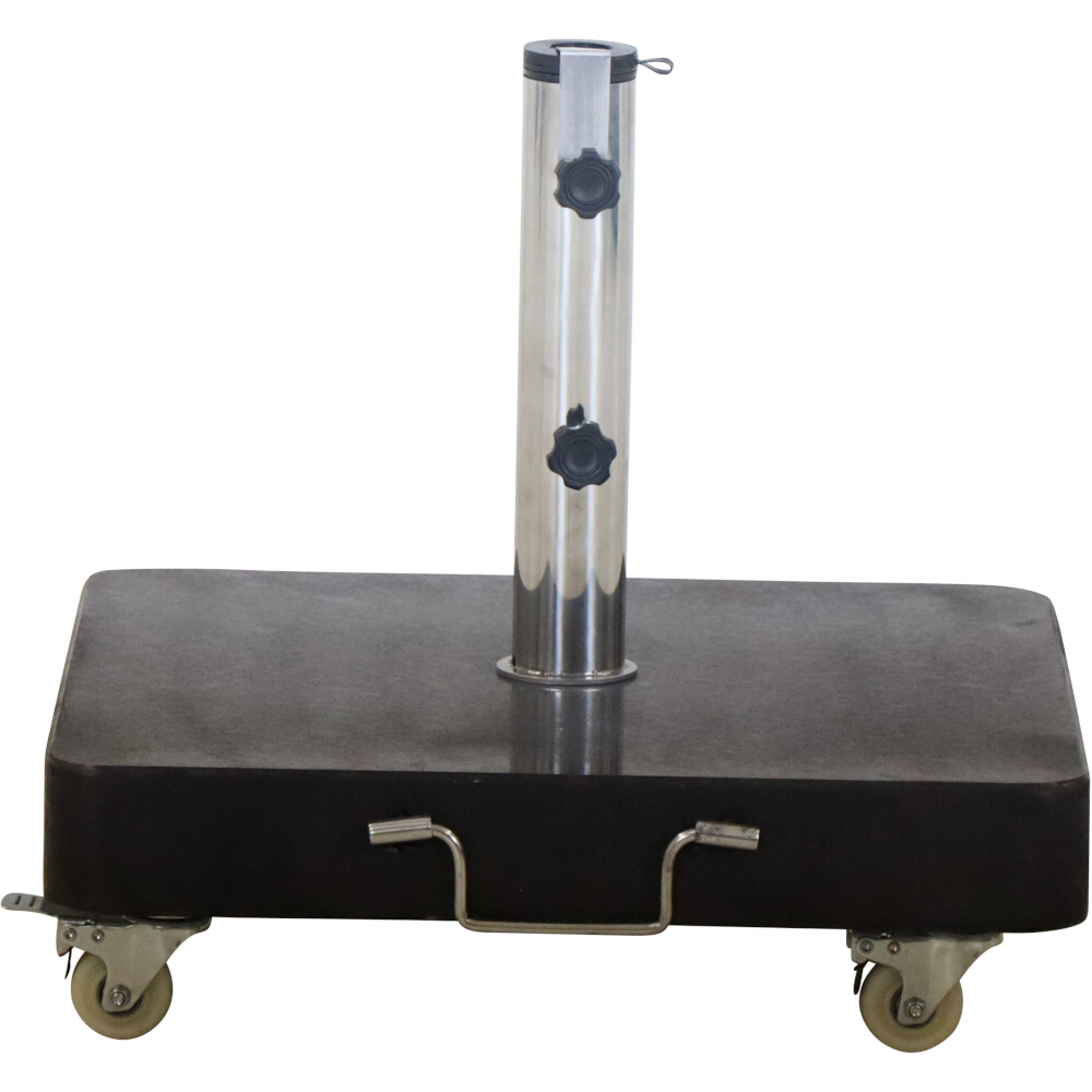 Granitständer - schwarz - eckig - 50 kg