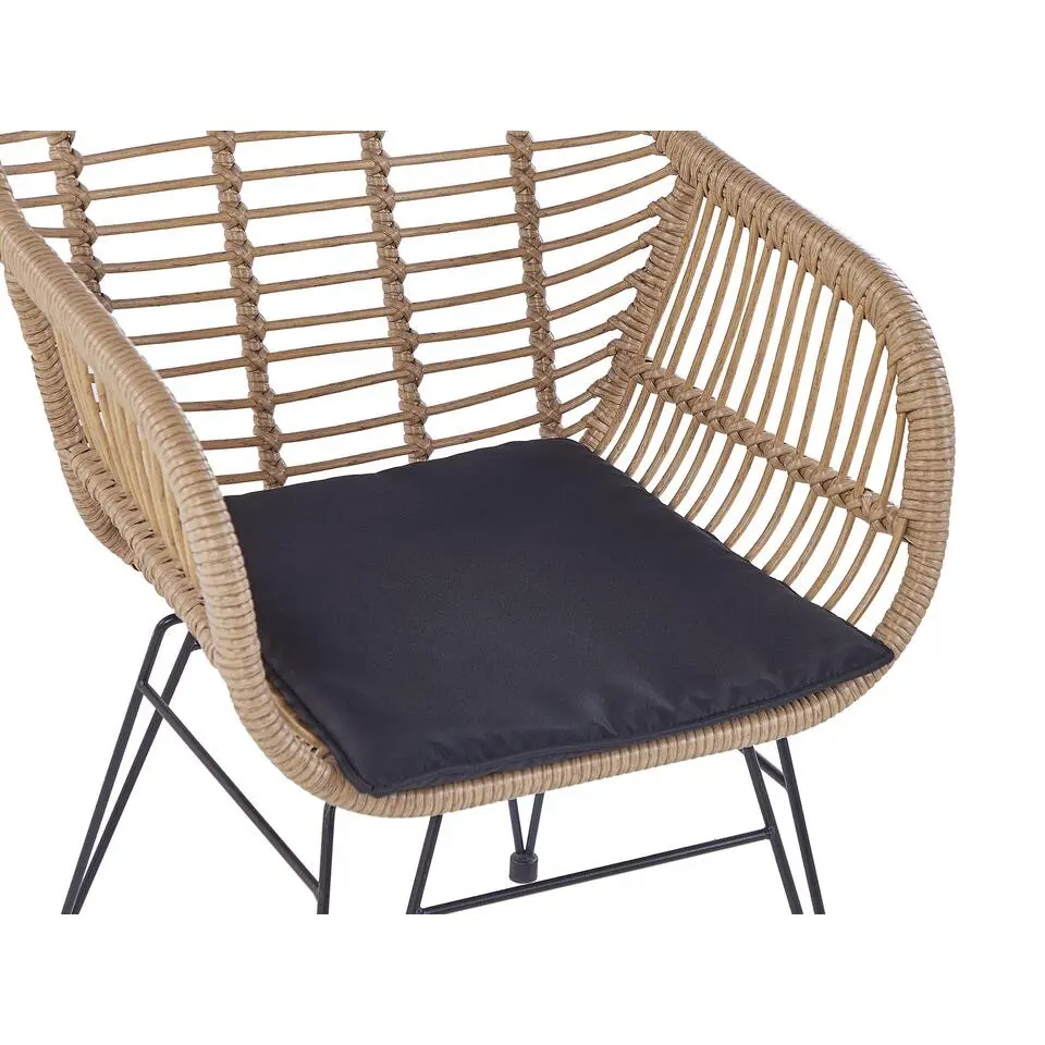 TROPEA II - Bistroset voor 2 - Natuurlijk - PE rotan