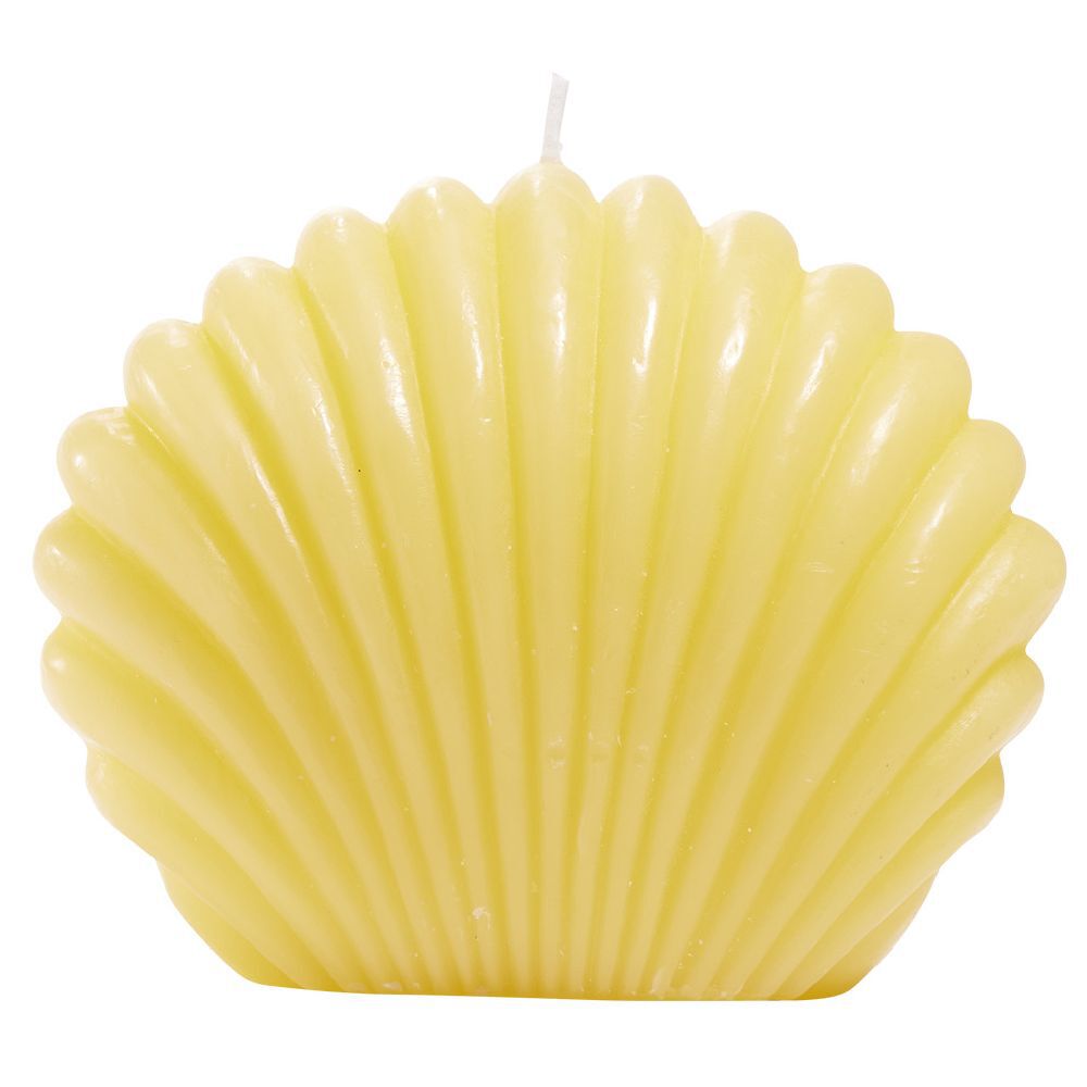 Bougie coquillage grand modèle 15x12,8xH9cm