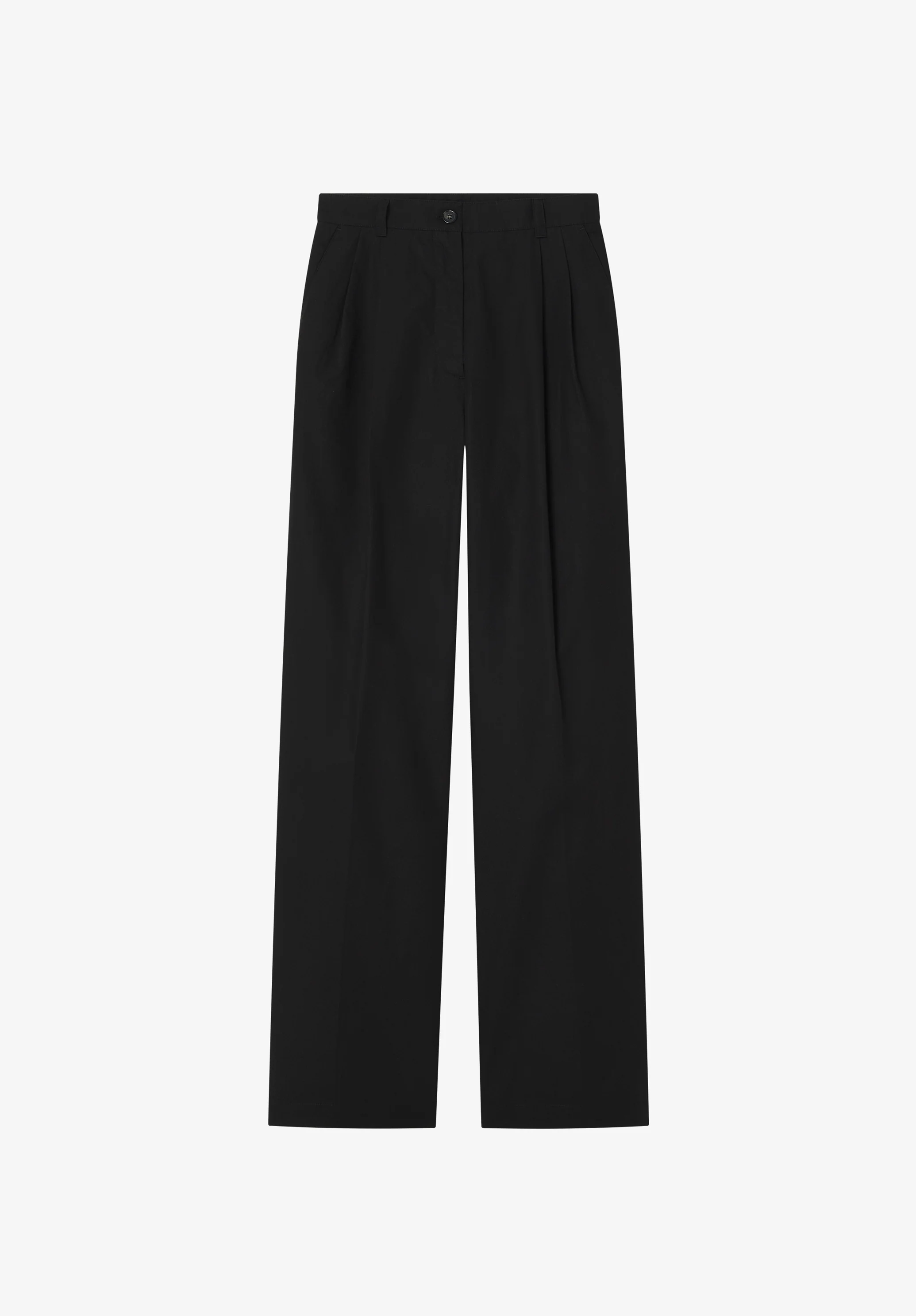 Pantalon noir ample en coton bio - Noir