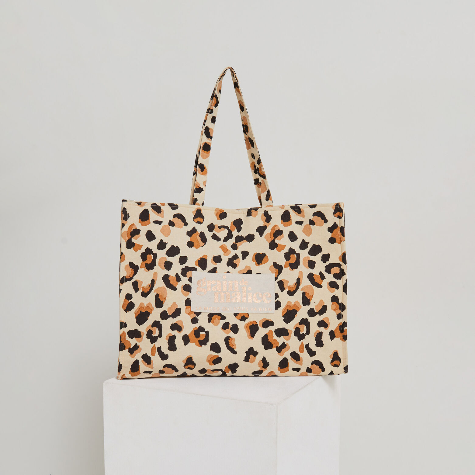Grand totebag léopard femme