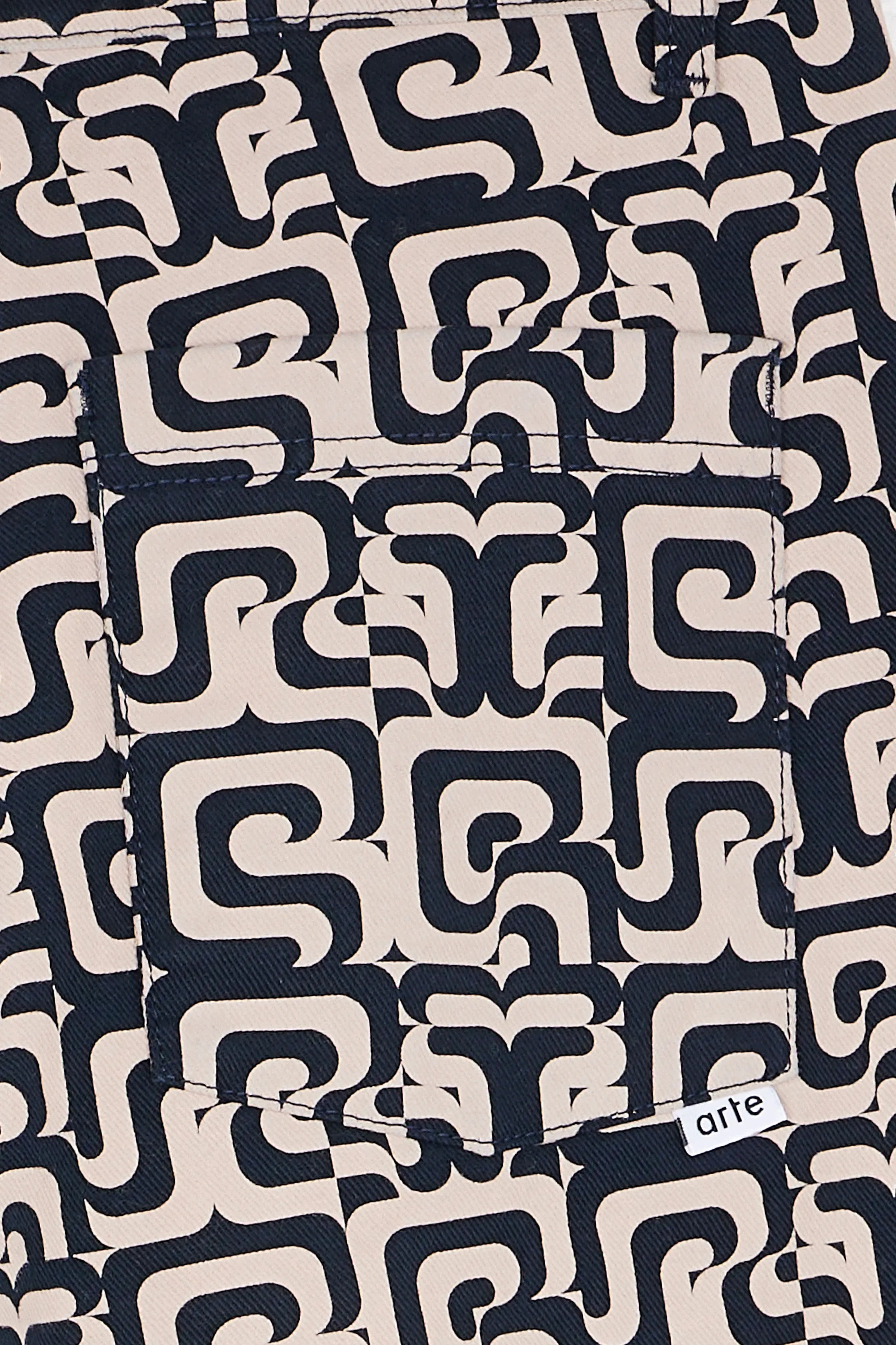 ARTE ANTWERP Pantalon ABSTRACT Bleu