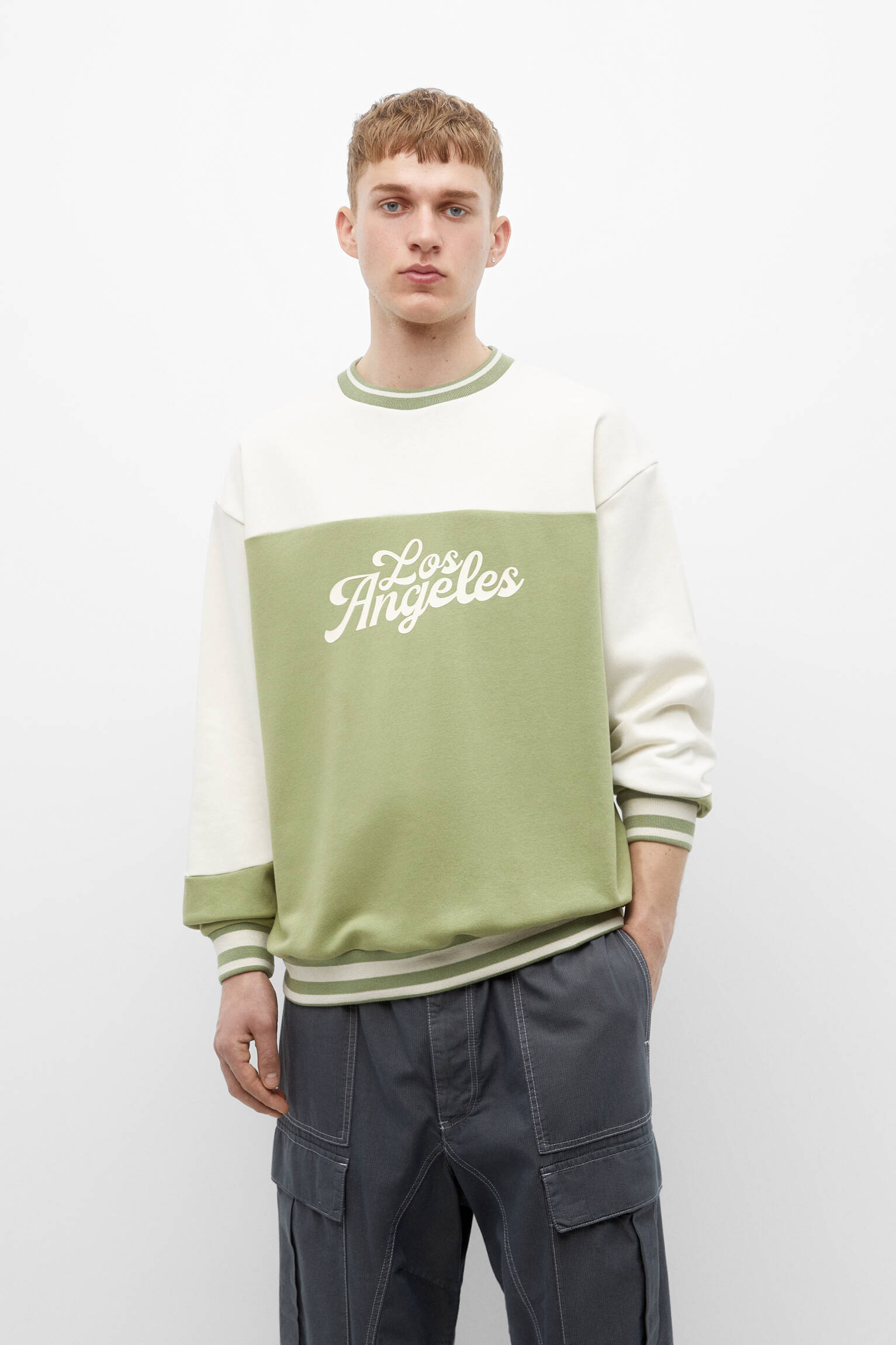 Moletom STWD com gola redonda - Verde