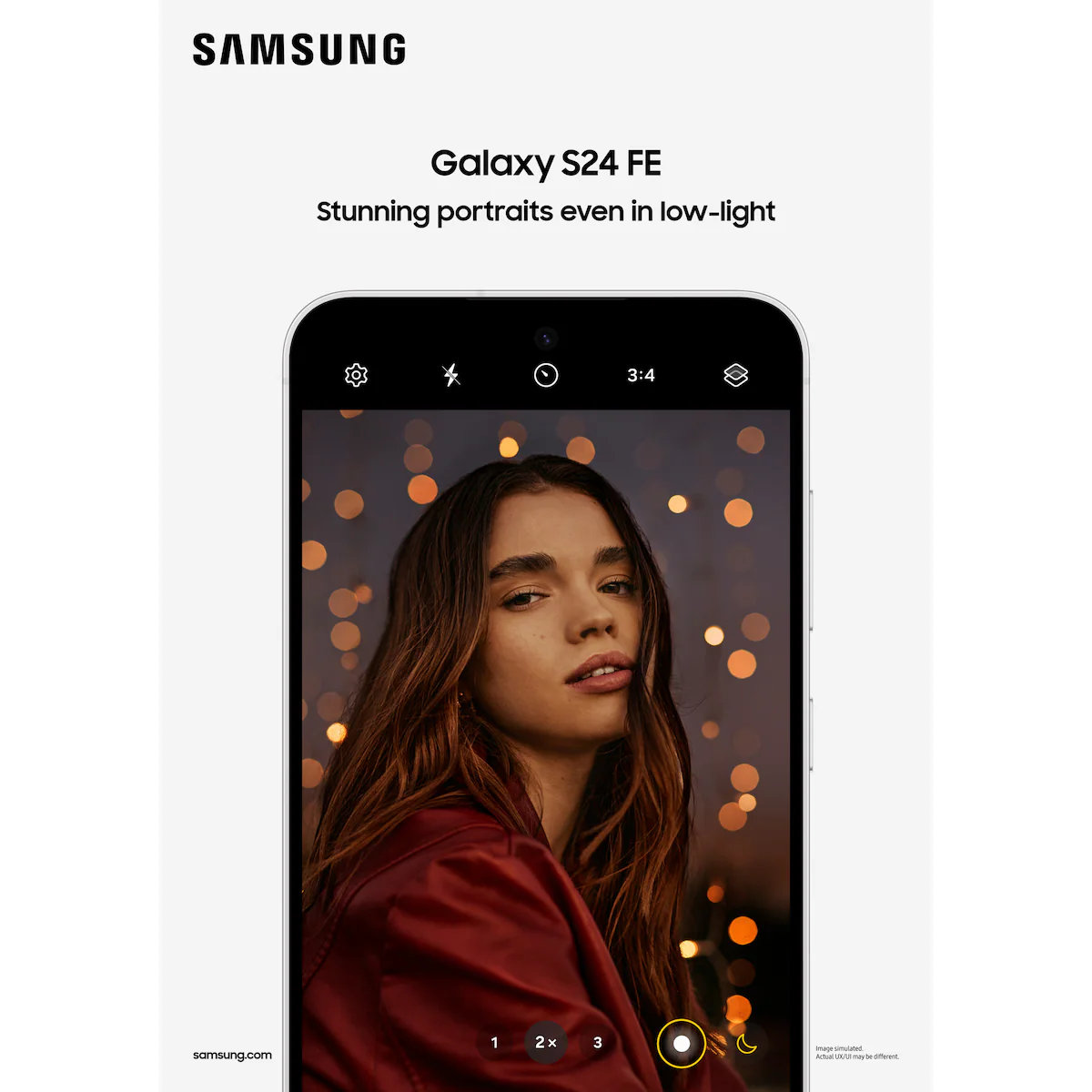 Samsung Galaxy S24 FE 5G smarttelefon 8/256GB (grafitt)