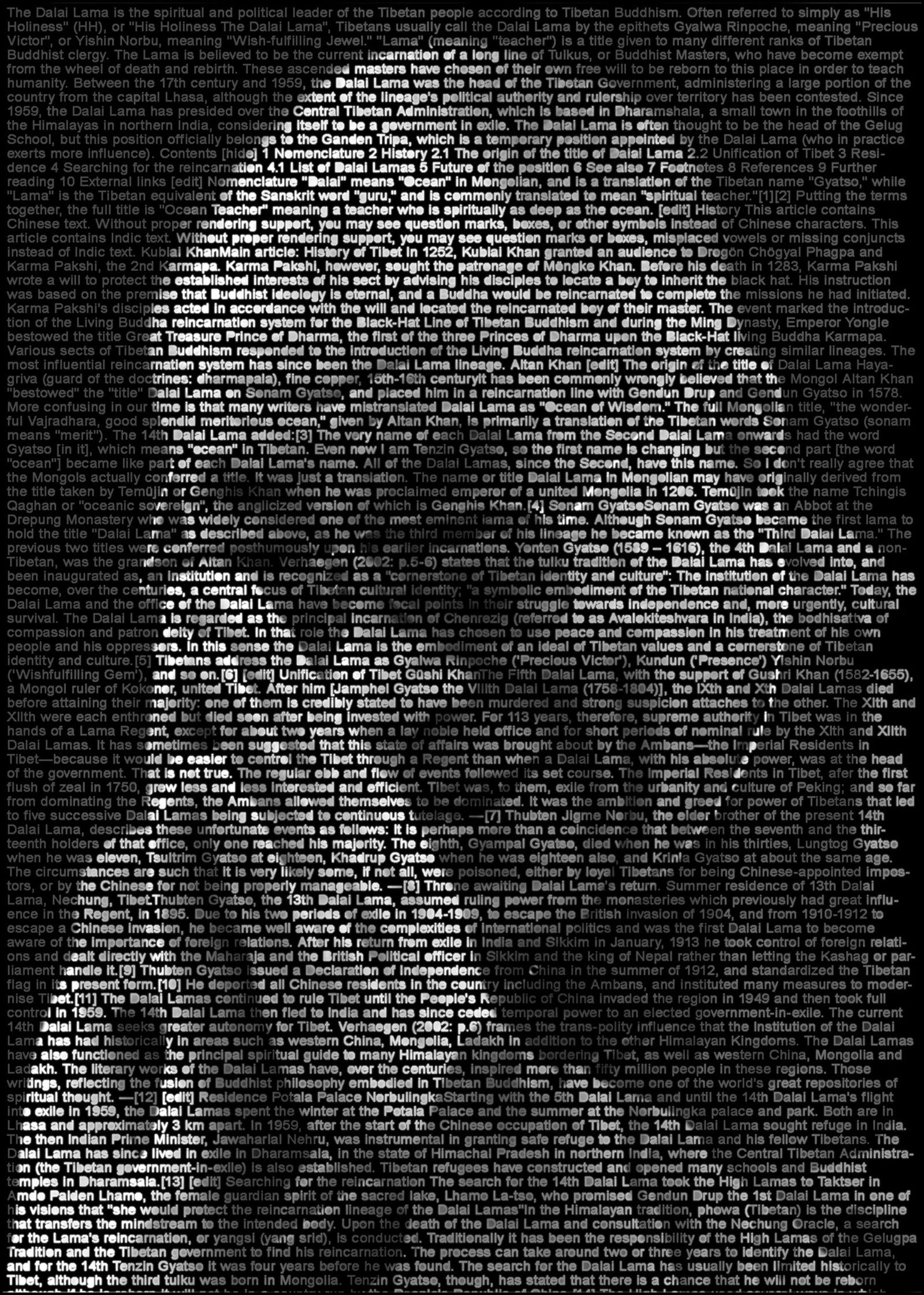 Dalai Lama by Ralph Ueltzhoeffer - Limited Edition. Edition of: 100. Signed.