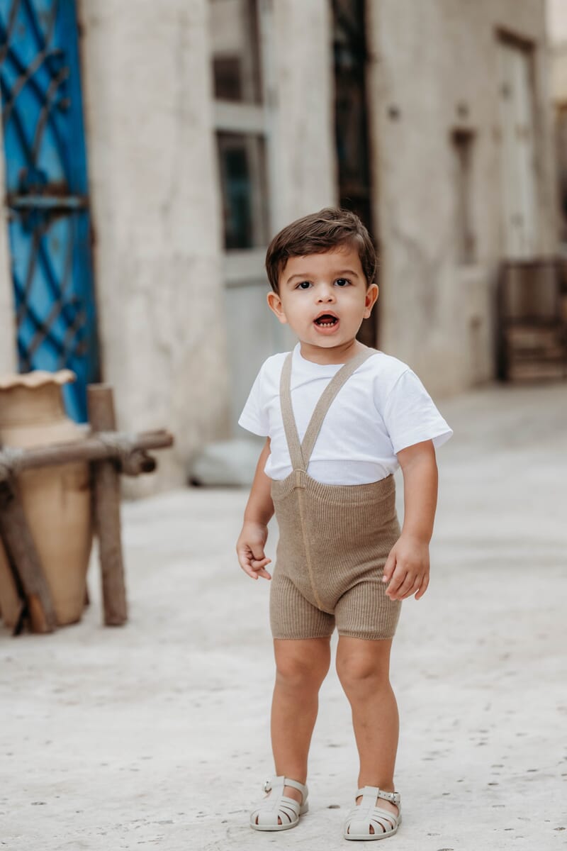 Shorty Shorts med seler Peanut Blend - Silly Silas - Rumpetroll