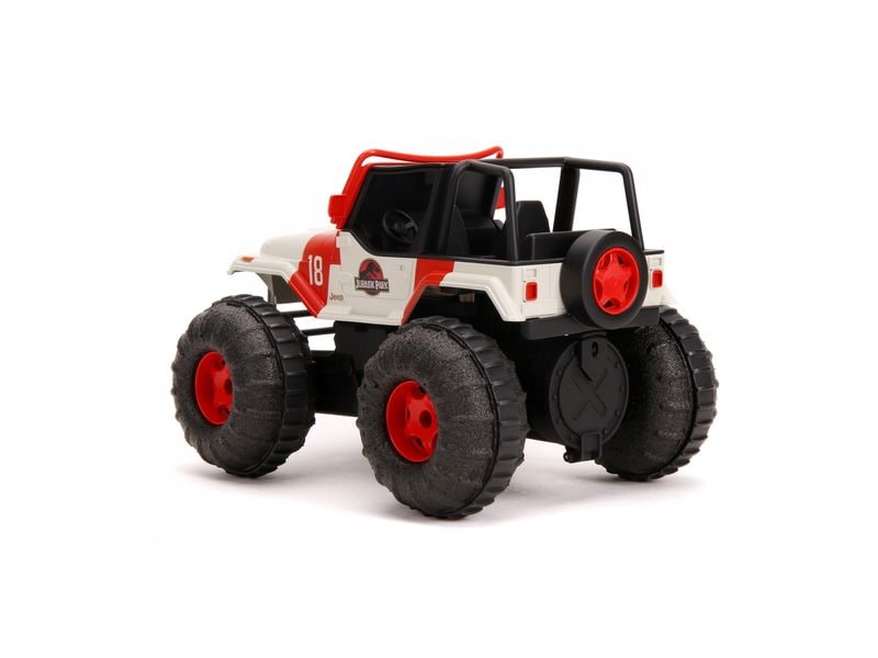 Jada Toys Jurassic Park RC Sea & Land Jeep RTR, 1:16 Ferngesteuertes Amphibien-Fahrzeug im Jurassic Park Design