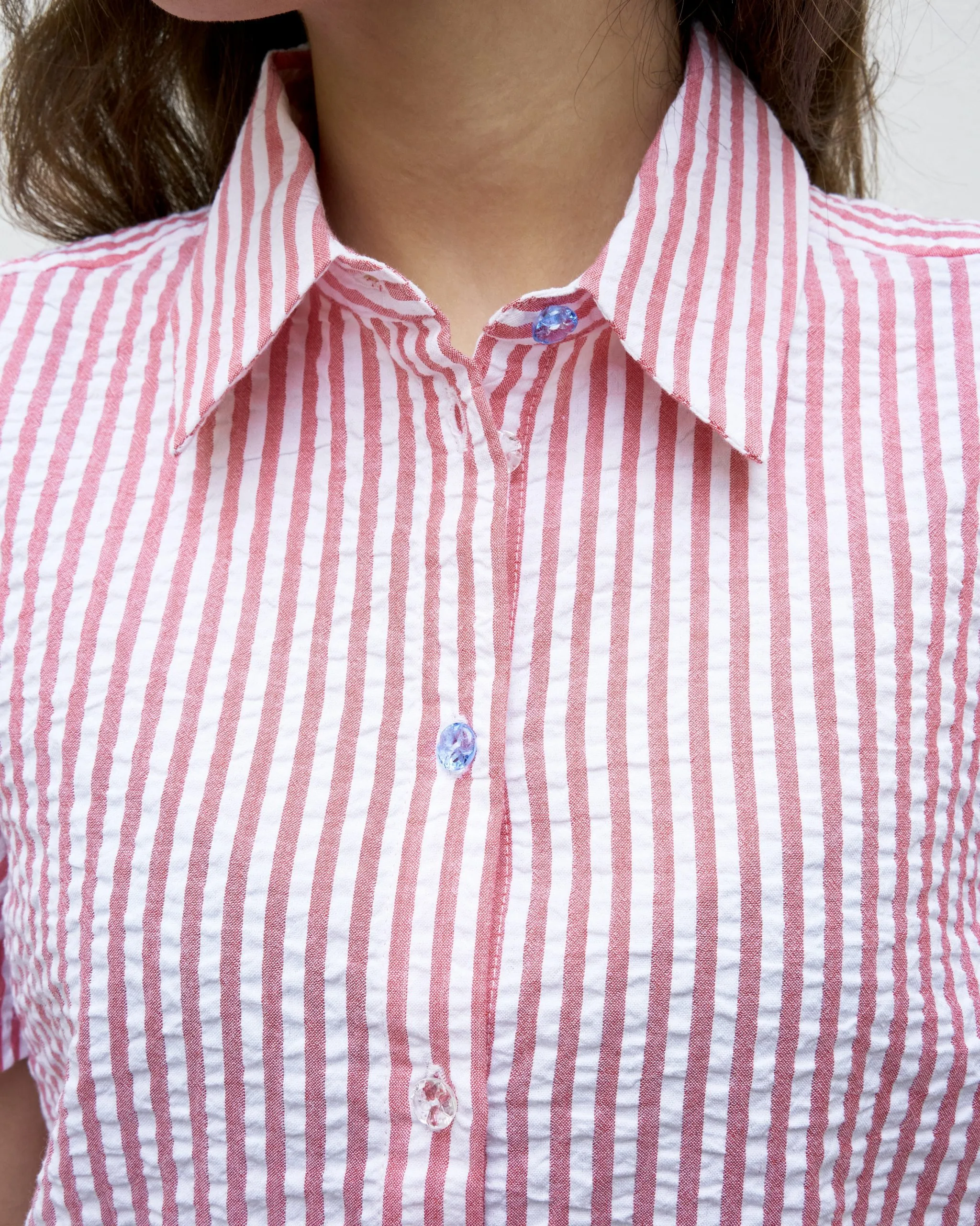 Alia-s - Chemise rayée en seersucker Erotokritos