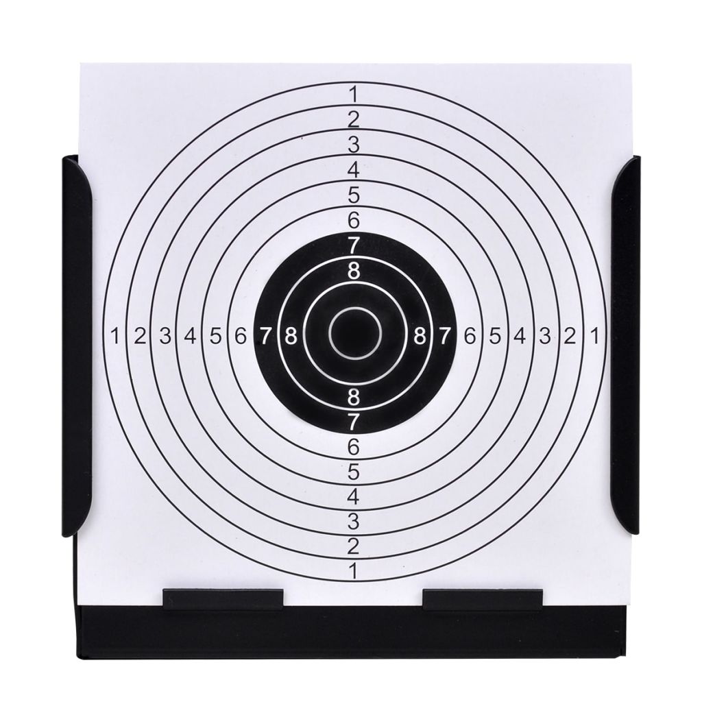 Suporte para alvo quadrado Vidaxl + 100 alvos (14 cm)