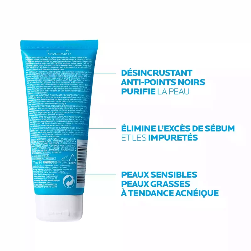 EFFACLAR Masque Sébo-Régulateur - 100ml