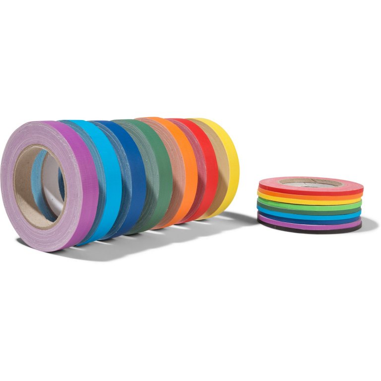 Gewebeband ''Gaffa'', matt, Rainbow Set