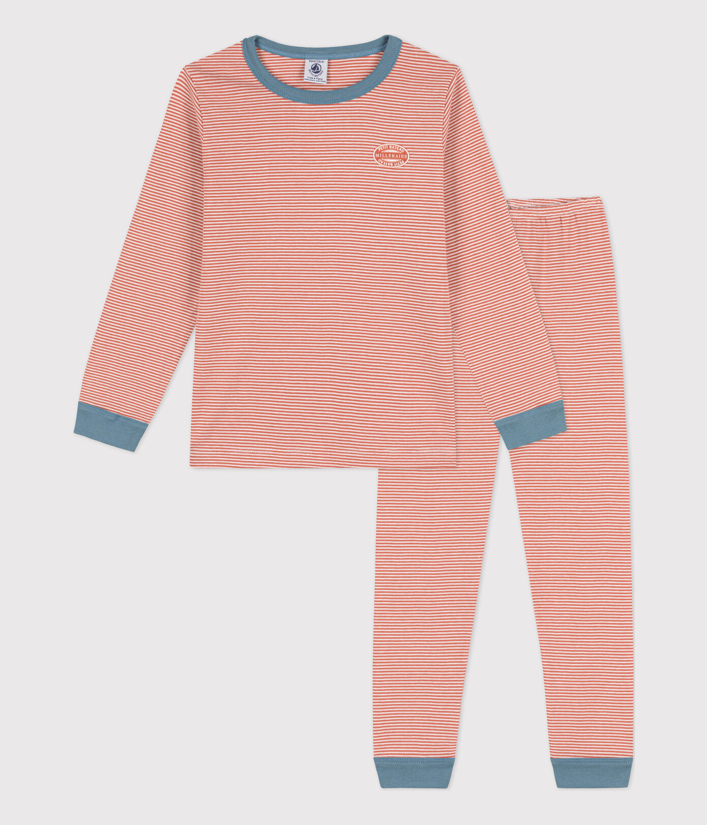 Pyjama milleraies petite fille/petit garçon en coton