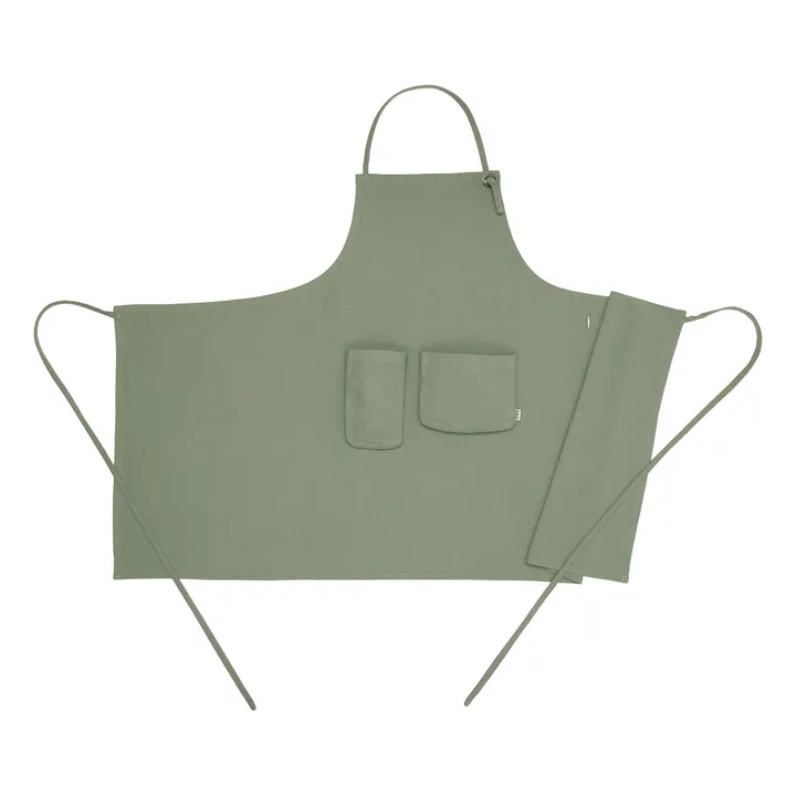 Numero 74 Tablier adulte en coton bio | Sage Green S049