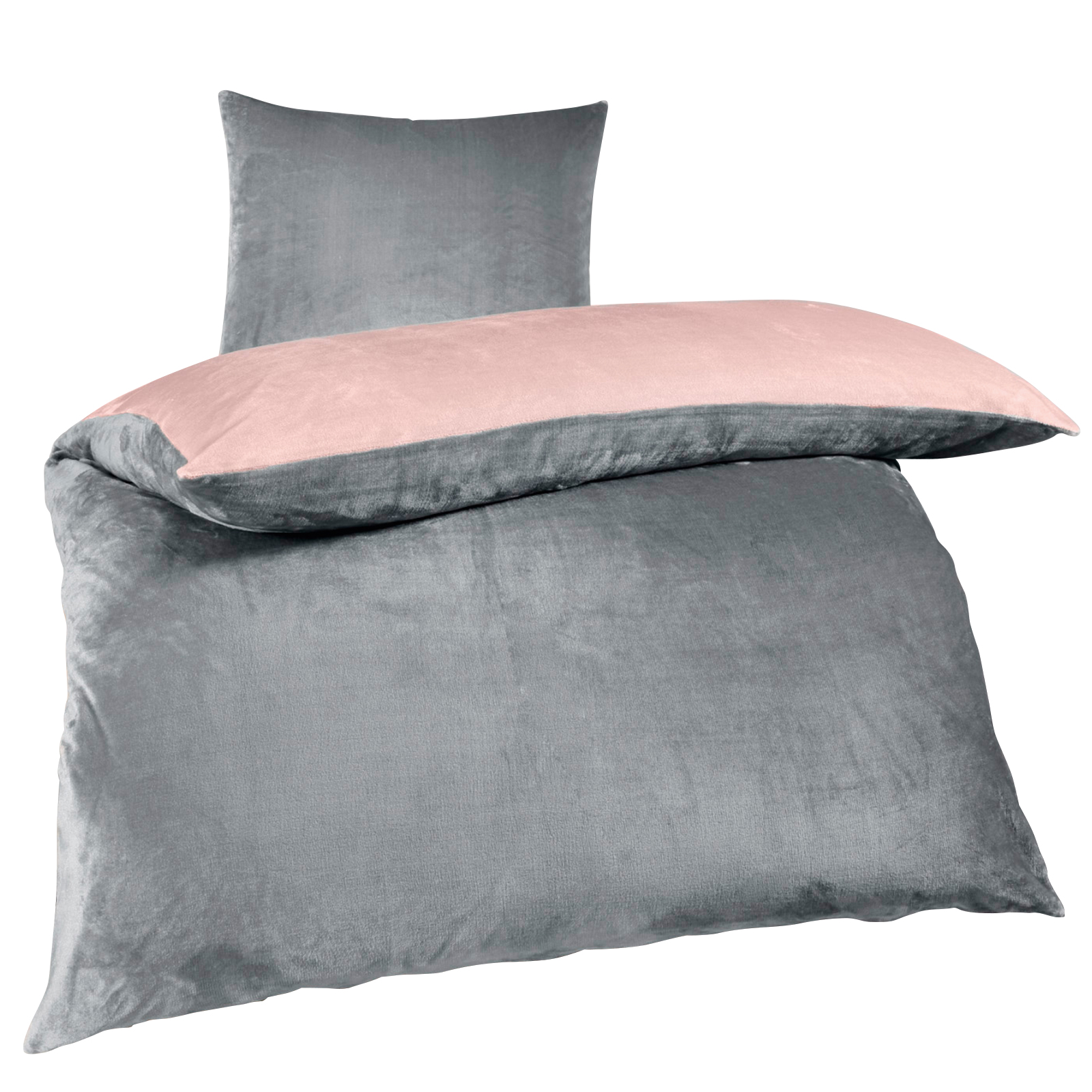 Flanell-Bettwäsche - sortiert - Cashmere-Touch - 135x200 cm