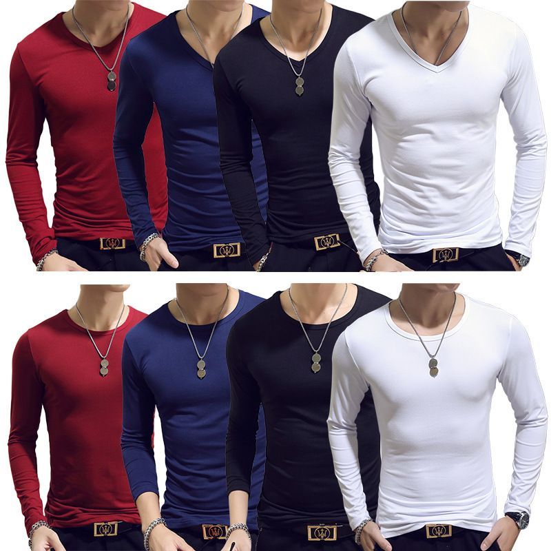 Acrius - T-shirt met lange mouwen en V-hals