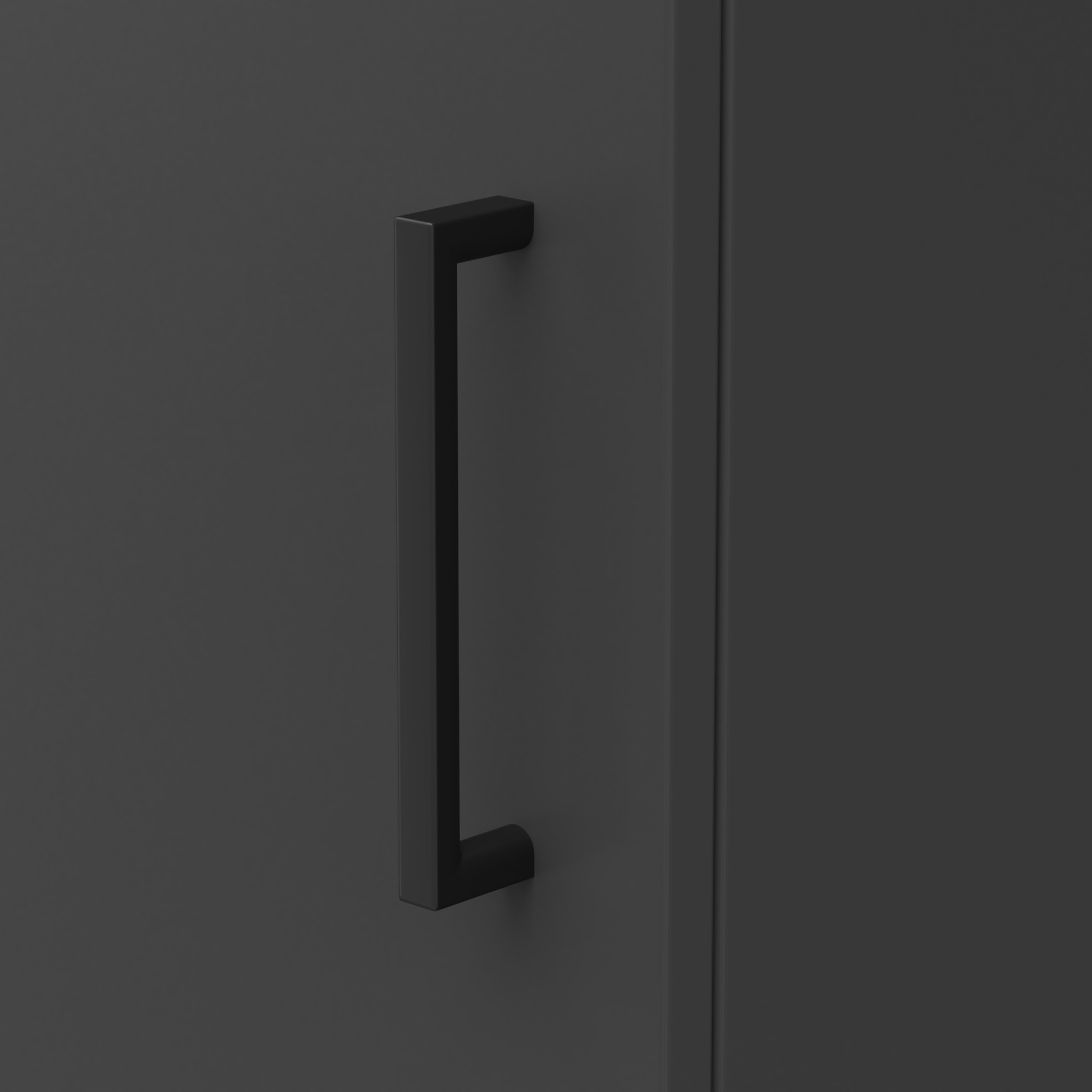 Drehtürenschrank - anthrazit - Breite 50 cm