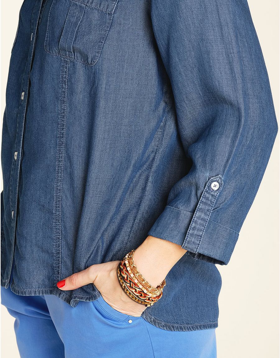 Chemise Lyocell foncé