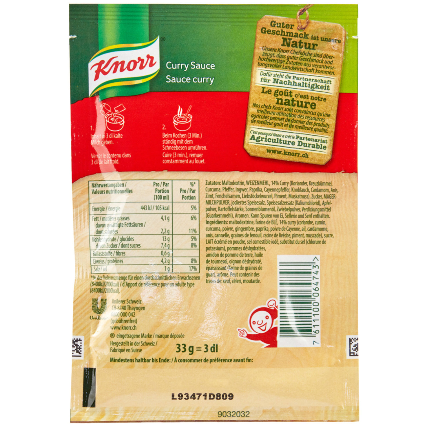 Knorr Sauce Curry