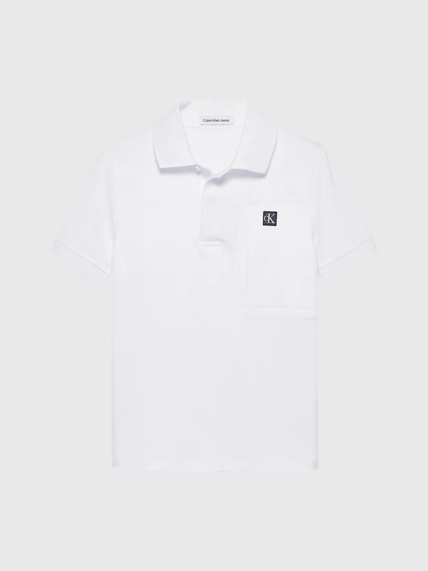 Camisa polo com bolso no peito