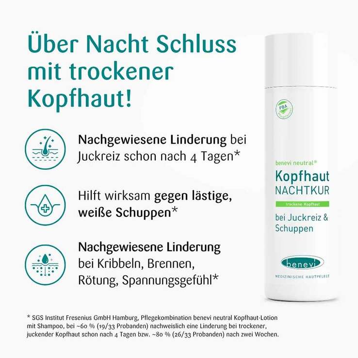 Benevi Neutral Kopfhaut Nachtkur Lotion, 200 ml