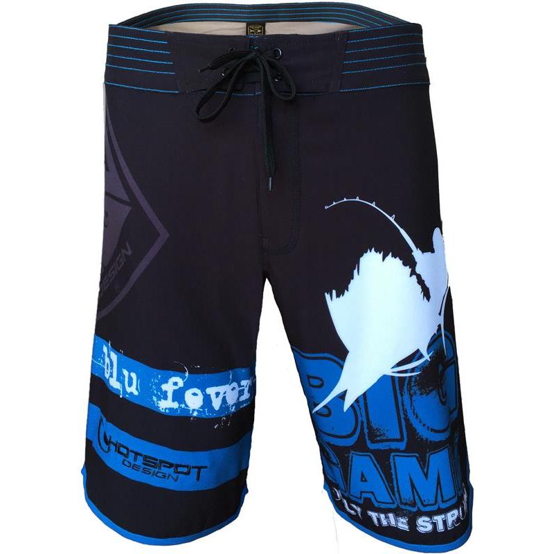 Short De Bain Homme Hot Spot Design Boardshort Big Game - Noir/Bleu