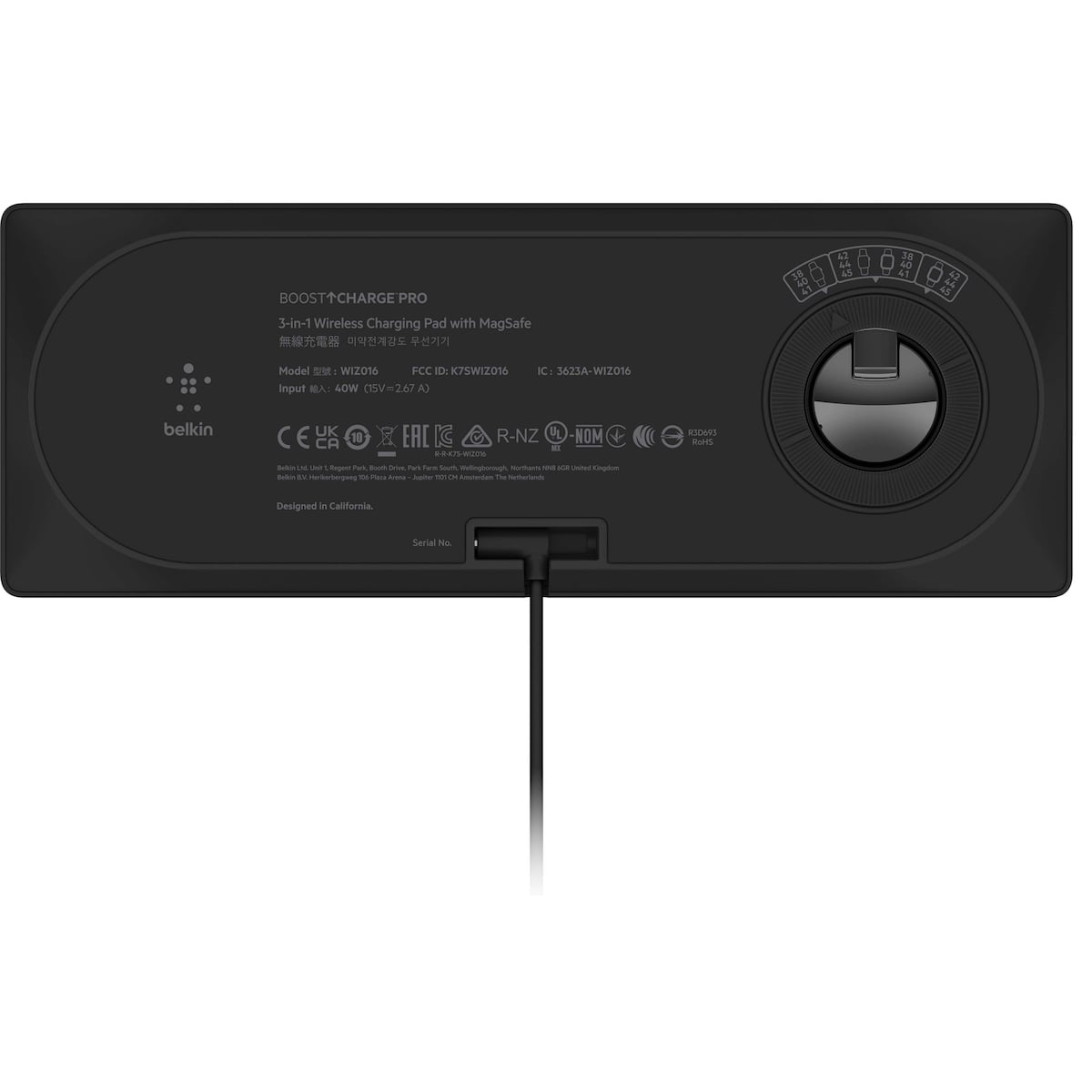 Belkin 3-i-1 trådløs ladestasjon med MagSafe