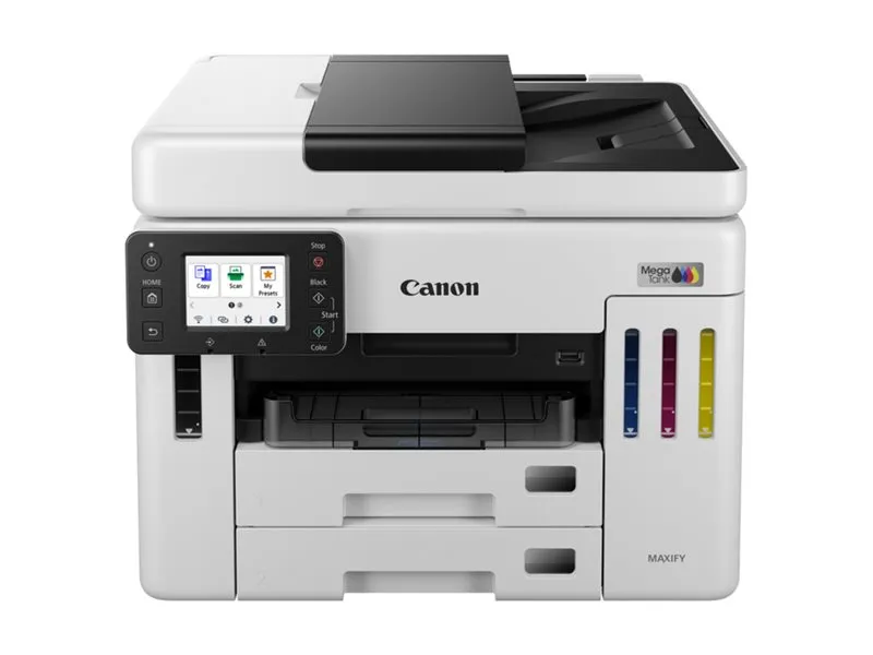 Canon MAXIFY GX7150 MegaTank - Multifunktionsprinter - farve - blækprinter - CISS - Legal (216 x 356 mm), A4 (210 x 297 mm) (original) - A4/Legal (medie) - op til 24 ipm (udskriver) - 600 ark - 33.6 Kbps - USB 2.0, Wi-Fi(n), LAN