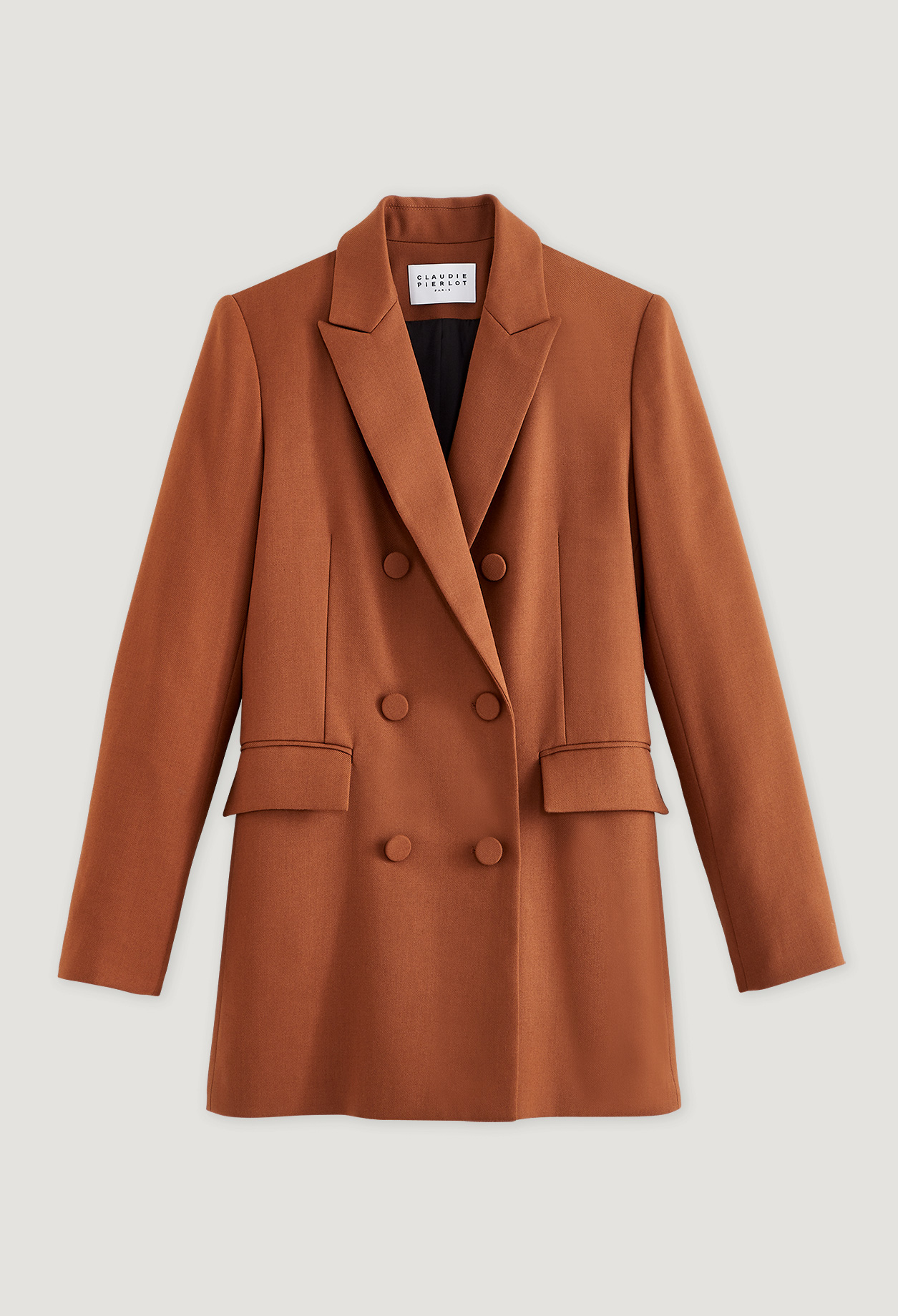 Veste longue caramel