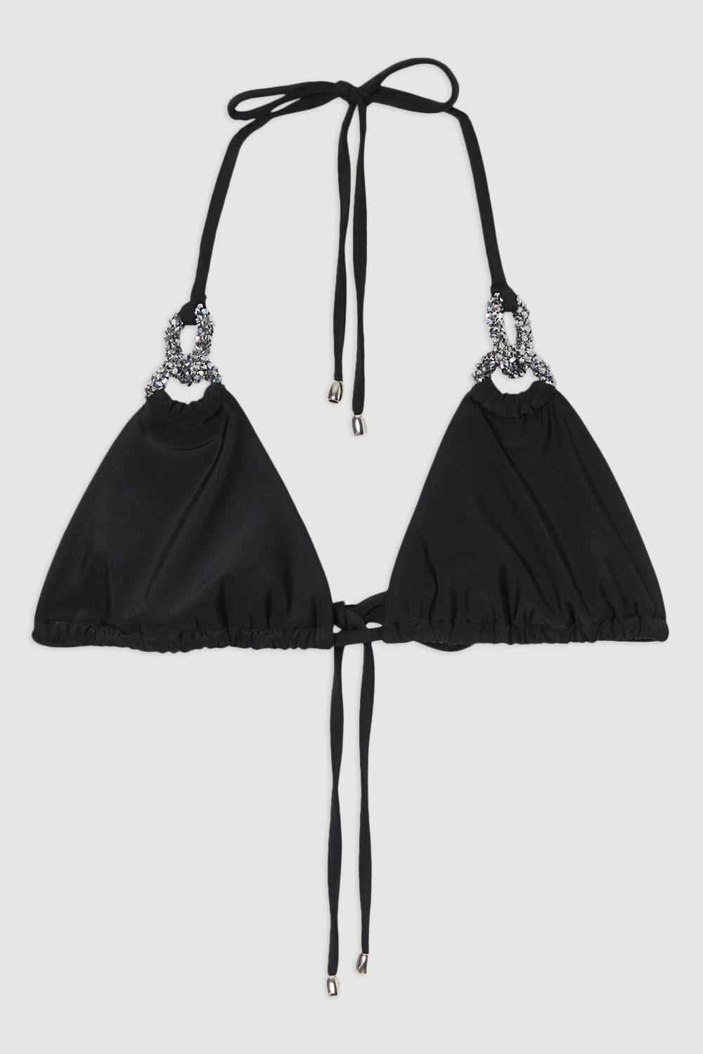 KarenMillen Haut De Bikini Triangle Avec Détail Métallique