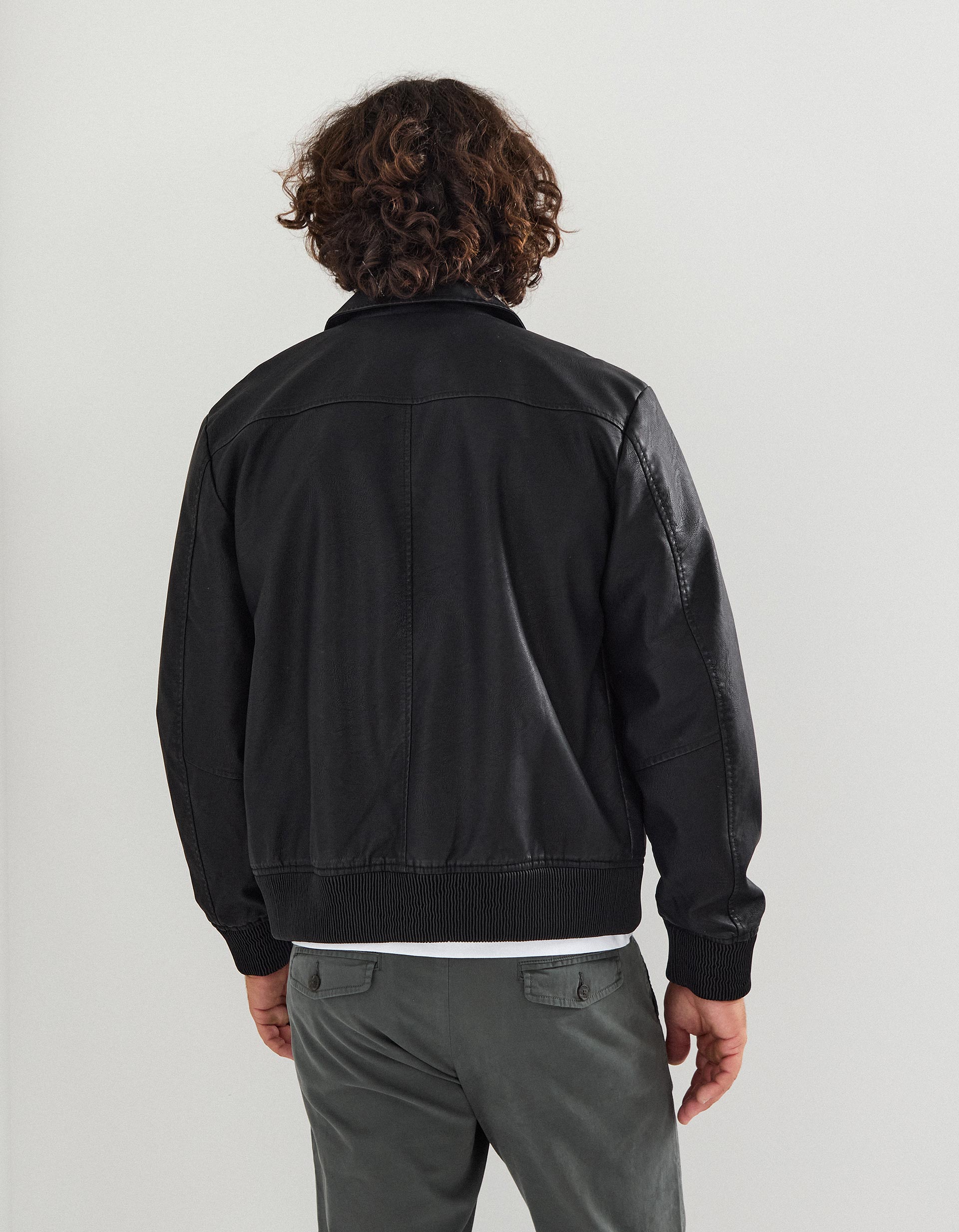 Casaco Bomber, Homem, Preto