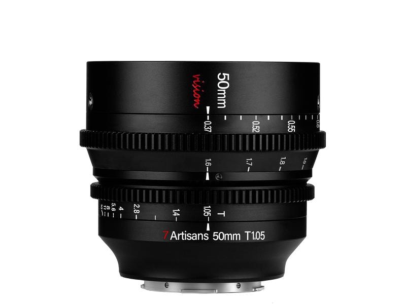 7Artisans Festbrennweite 50mm T/1.05 – L-Mount Kompakte, lichtstarke Festbrennweite für Filmemacher