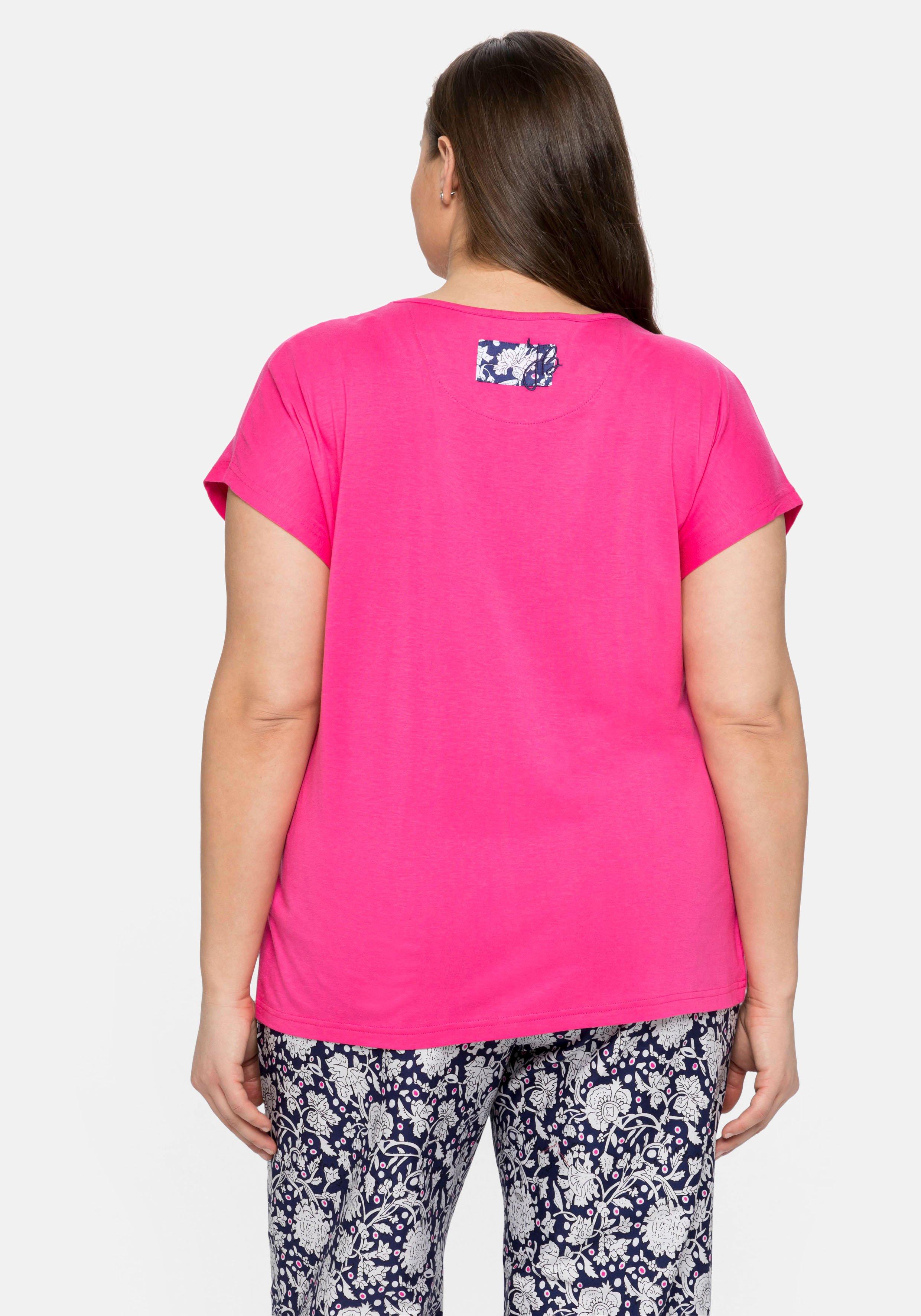 Lounge-Shirt in Oversized-Form mit femininen Details
