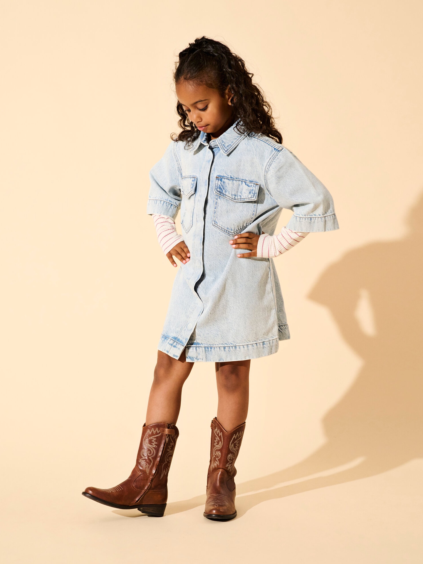 Sophie Short Sleeve Oversize Denim Dress