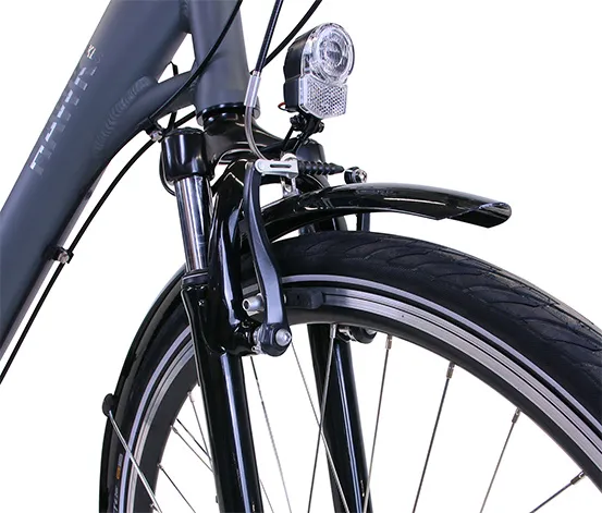 HAWK Bikes Fahrrad »City Wave Deluxe Plus«, grau, 26 Zoll, 44-cm-Rahmen