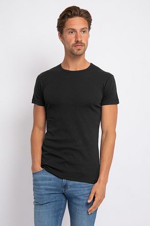 Alan Red Ottawa T-shirt Stretch Zwart (2Pack) 6680/2P/99 Ottawa T-shirt Black kopen