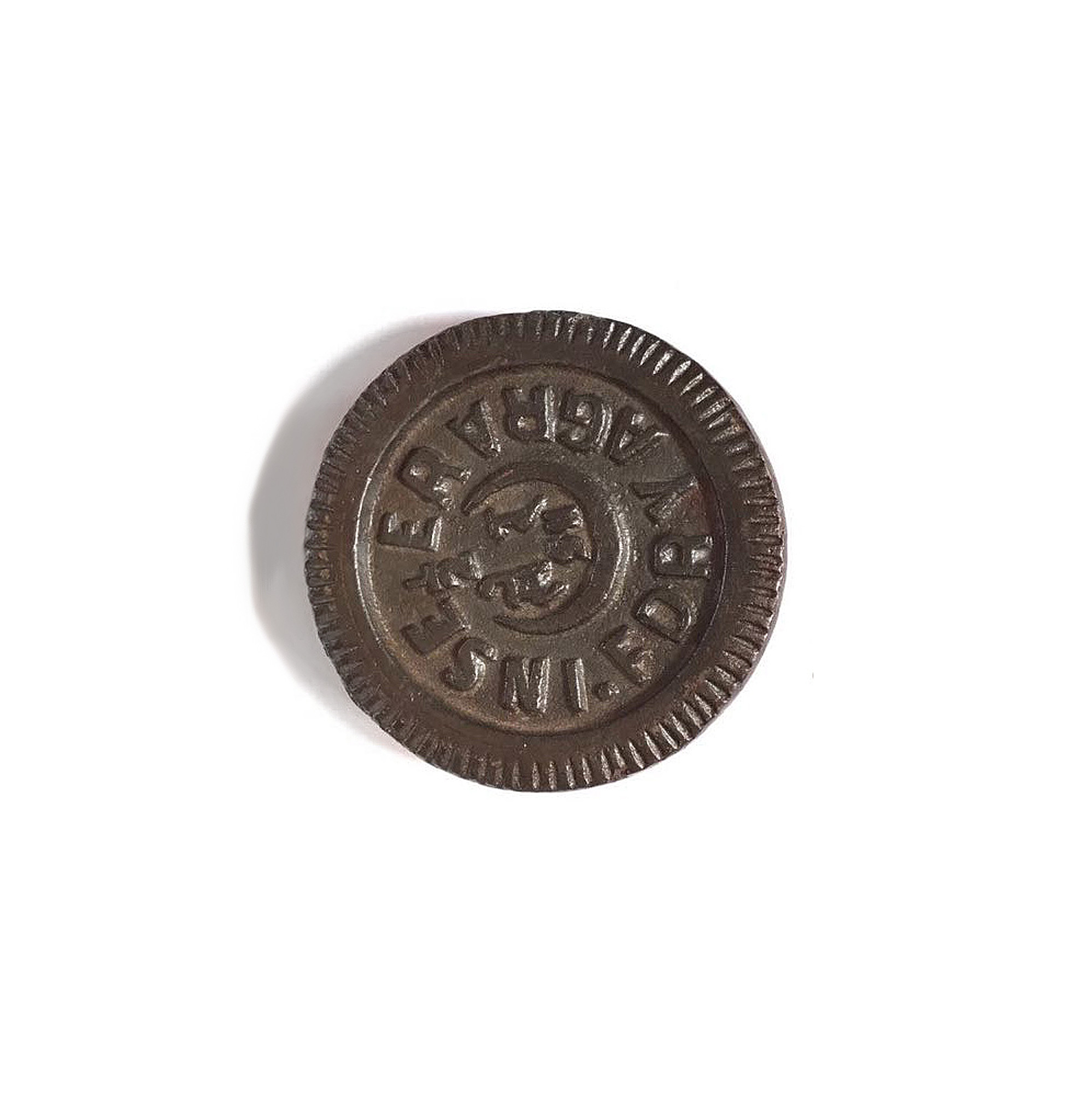 Alte indische Gewichtseinheit 'Seer', 500g, Ø 7 cm von fischer's lagerhaus