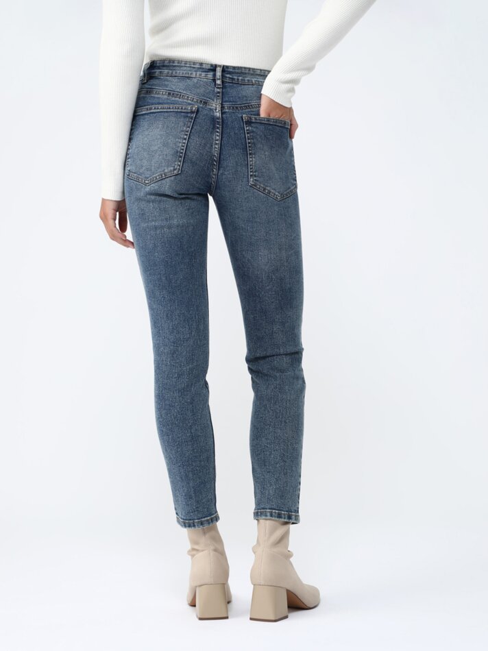 Calça jeans skinny - Azul escuro
