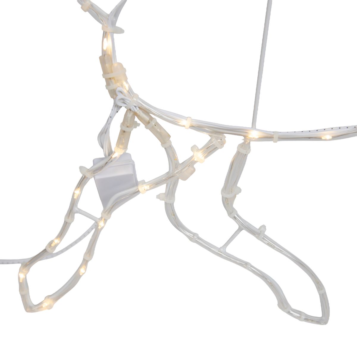 Kerst vloerlamp hert 50cm incl. LED met timer IP44 - Pax