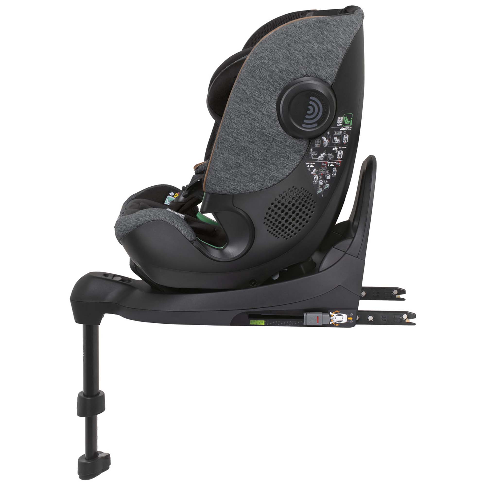 Chicco Bi-Seat I-Size Air 360 incl. isofix base Black Air