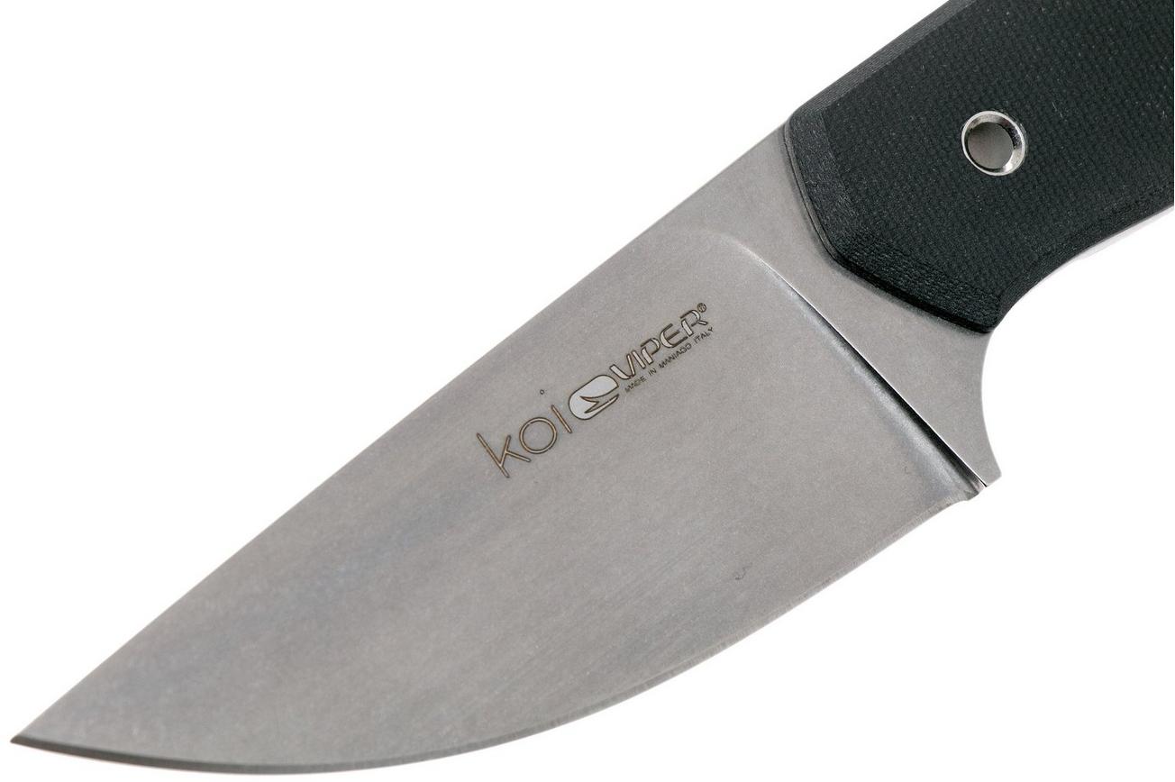 Viper Koi VT4009GB Black G10 N690 vaststaand mes, Jesper Voxnaes design