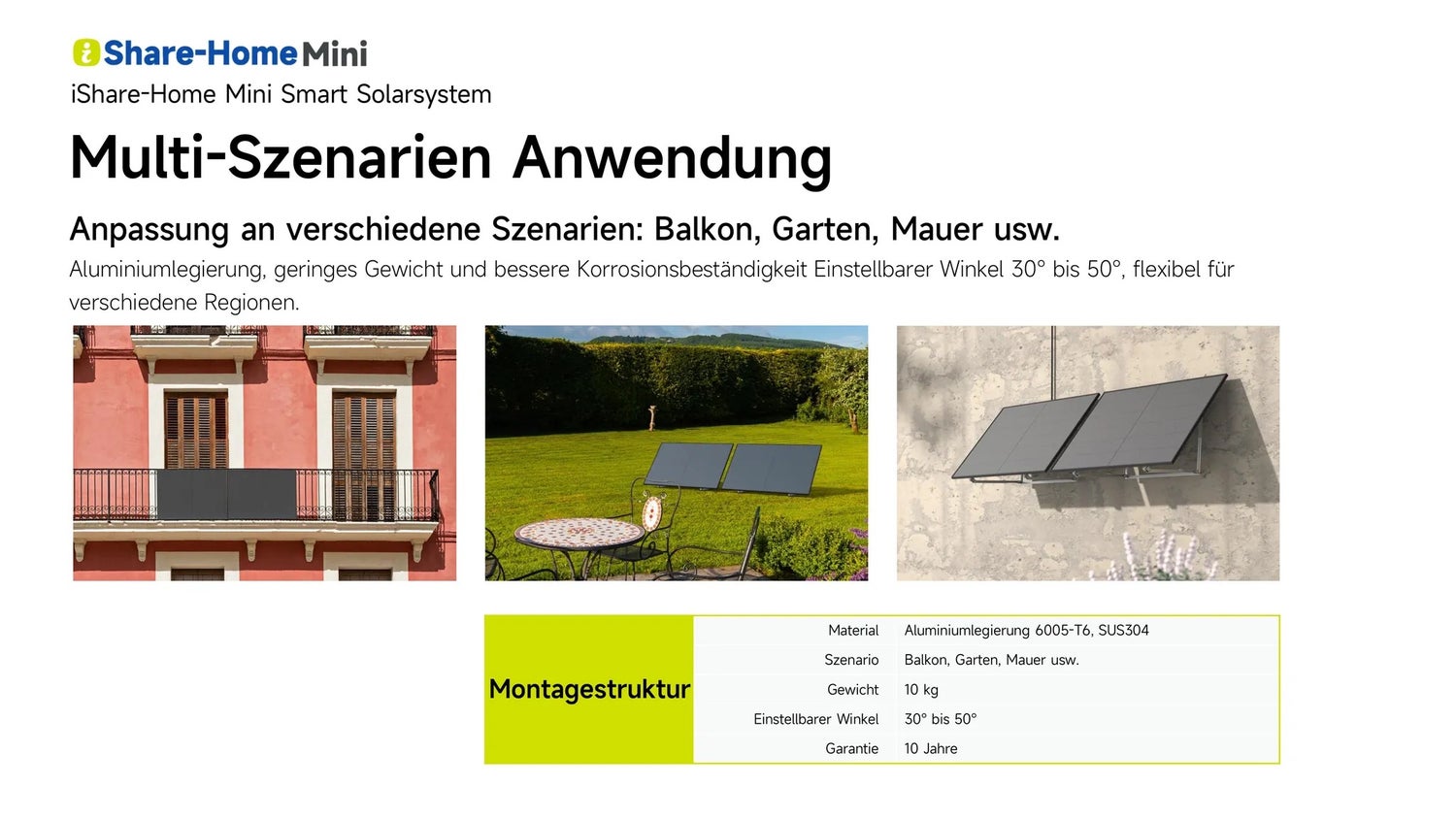 Slenergy 800 Watt balkonstroominstallatie inclusief standaard/beugel/verlengkabel/micro-omvormer met wifi