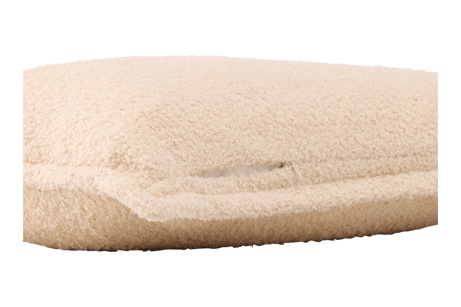Tuva putetrekk 40x60cm, hvit teddystoff