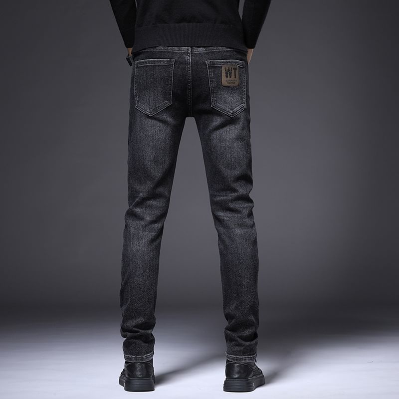 Nataro - Mid Rise Washed Skinny Jeans