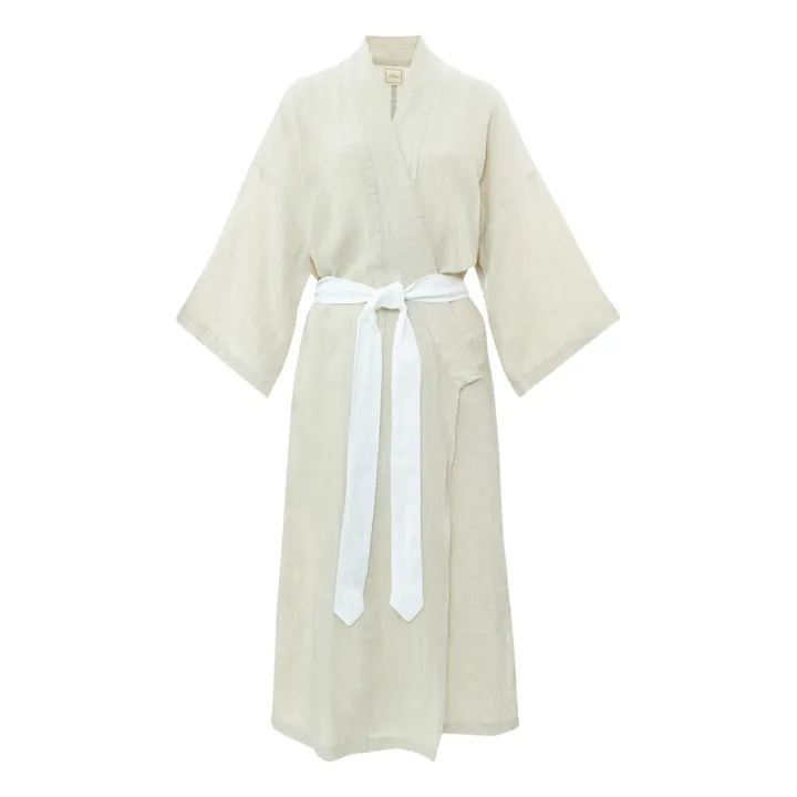 Deiji Studios Robe Ceinturée 02 Lin | Beige