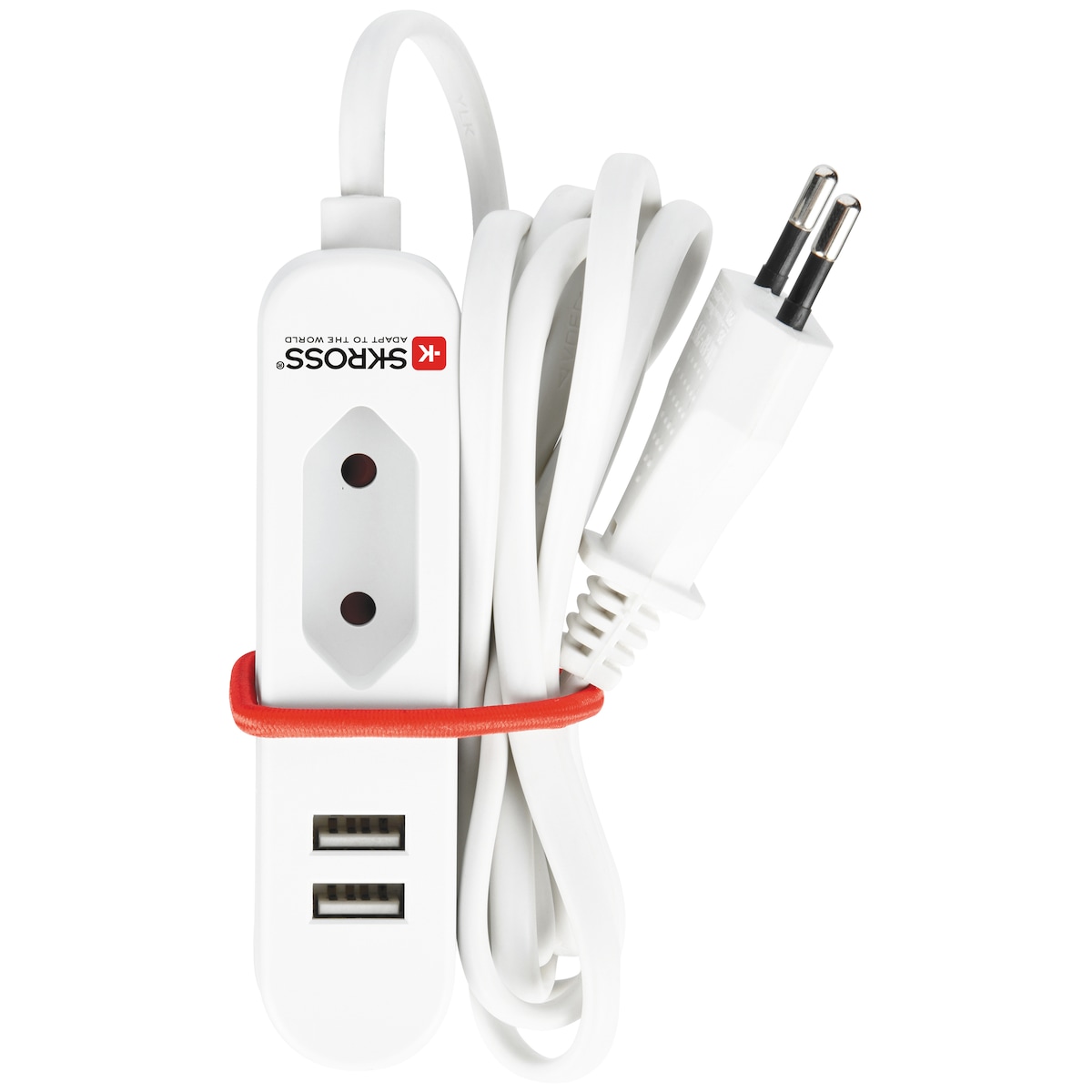 SKross USB reisestasjon strømadapter 1500600 (hvit)