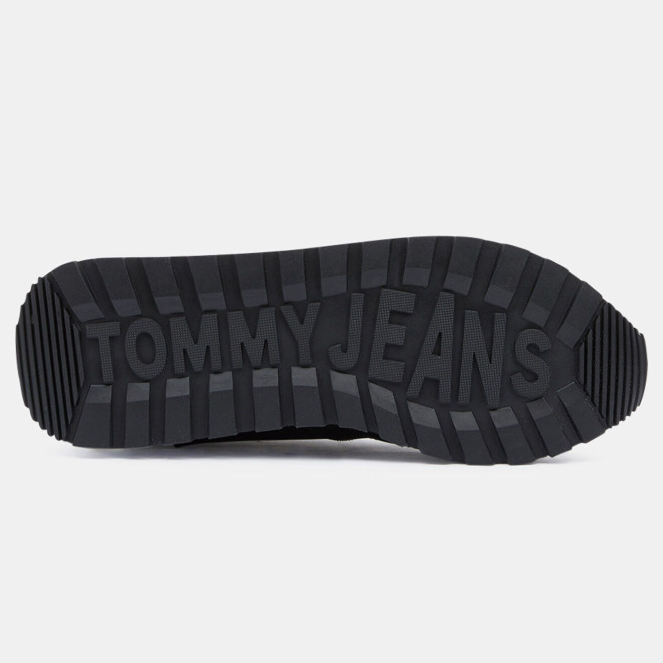 Tommy Jeans Baskets running en Cuir Mix noires