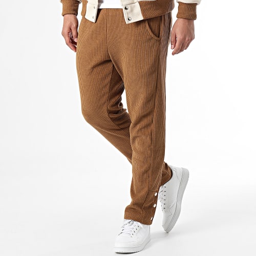 Ensemble Veste Bomber Et Pantalon Beige Camel
