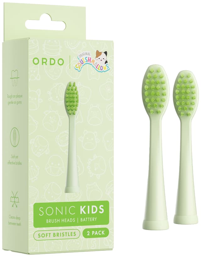 Ordo Sonic Kids Squishmallows Rutabaga tandbørstehoveder 44920 (grøn)
