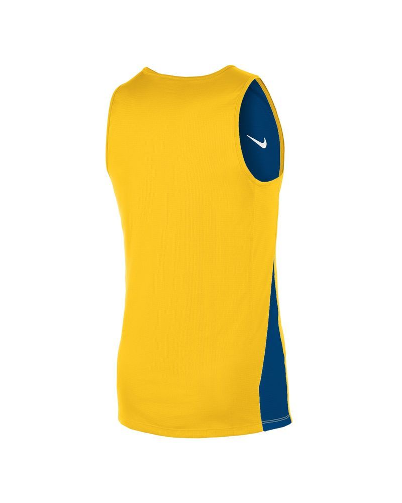Maillot de basket reversible Nike Team Jaune & Bleu Royal pour homme